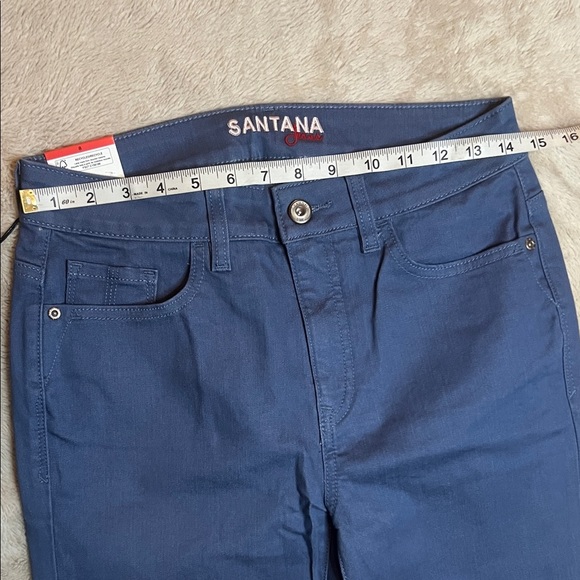NWT Santana Tummy Control Jeans in Blue Rolled Cuff sz 8 - Picture 6 of 11